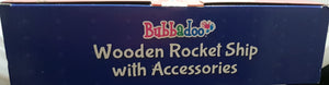 Wooden Rocket Ship w/accessories