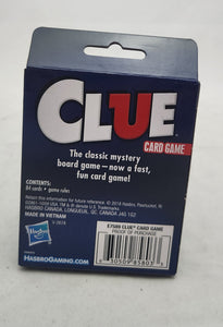 Clue Card Game