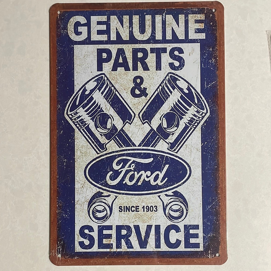 Tin Signs Ford Genuine Parts