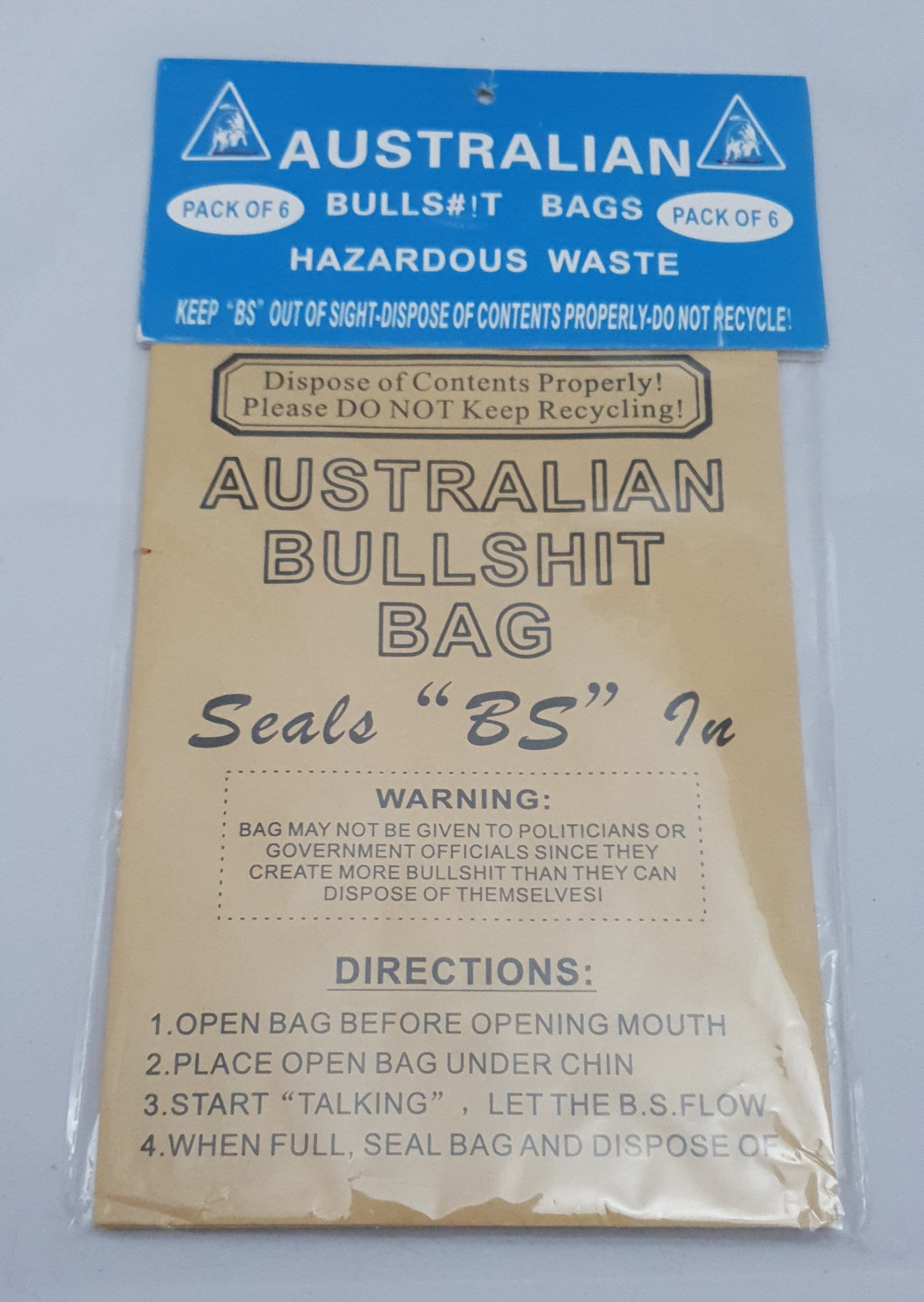 Australian Bull S*$t Bag