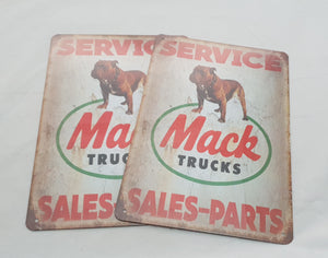 Tin Signs Service Mack Trucks