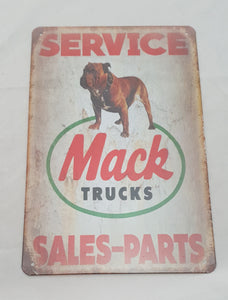 Tin Signs Service Mack Trucks