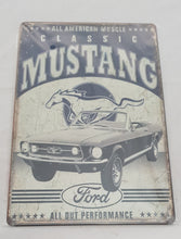 Load image into Gallery viewer, Tin Sign Mustang
