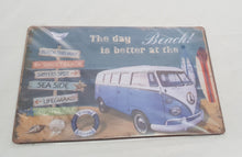 Load image into Gallery viewer, Tin Sign VW Beach

