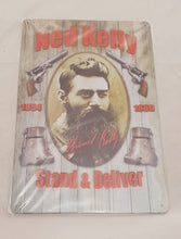 Load image into Gallery viewer, Tin Sign Ned Kelly
