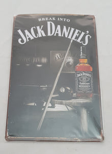 Tin Sign Jack Daniels Pool